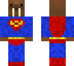 morsa con el traje de superman - supermorsa / walrus in superman costume