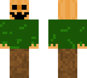 a simple pumpkin person