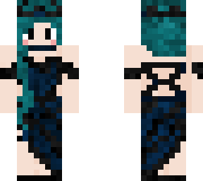 blue black dress