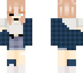 flannel & white shirt - skin