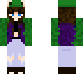 frog woman but green