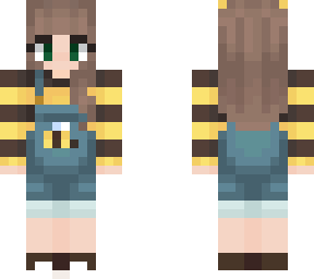 mango's short bee overalls