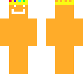 orange blob with crown