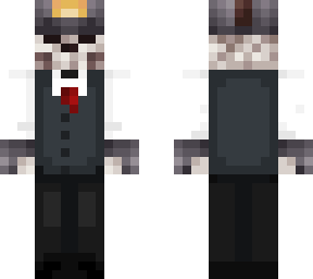 skeleton in suit