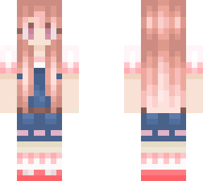 ~.*strawberry blonde & overalls! first skin! *.~