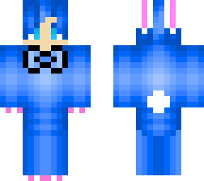 blue pajama bunny