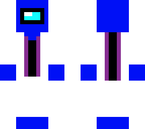 blue scientist crewmate