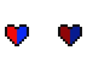 corazones rojos y azules - corazones de color rojo y azul / red and blue hearts
