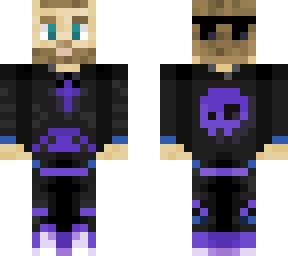 goes black/purple con gafas