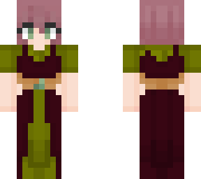 green dress
