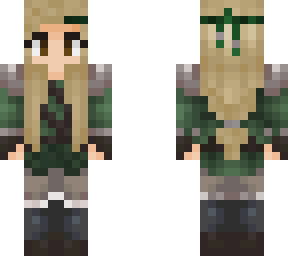 green medieval huntress (blonde)