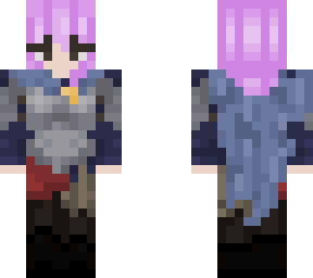 knight girl lilac hair