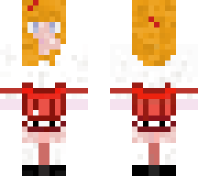 lady with red