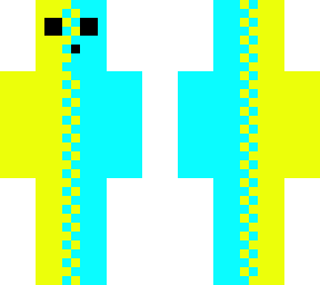 light blue/yellow slime