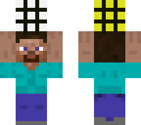steve has a rubik's cube!