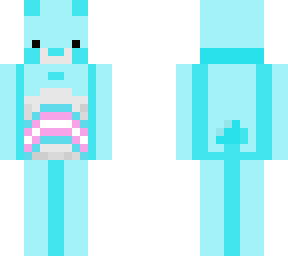 trans pride care bear wip