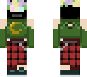 tv head w/ flowers