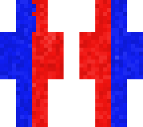 blue and red