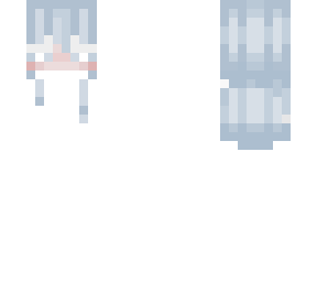 blue haired girl base