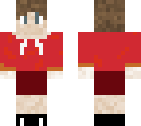 boy wearing shorts and red hoodie
