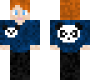 boy with panda sweater