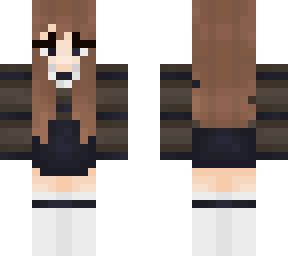 cute girl with a cute sweater and long hair
