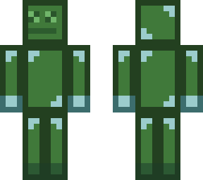 ghost green guy with blue highlights