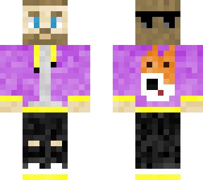 goes purple&yellow gafas (buddy back + sudadera abierta)