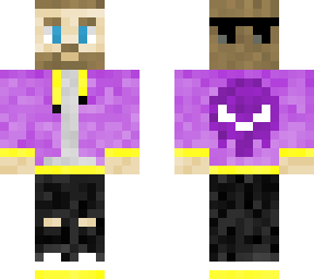 goes purple&yellow gafas (purple skull back)