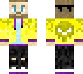 goes yellow&purple gafas (skull back + sudadera abierta)
