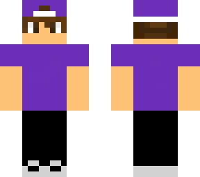 purple boy with cap