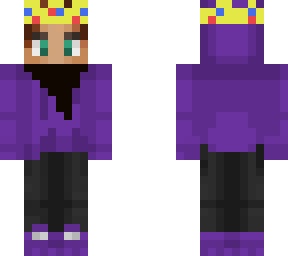 purple with crown