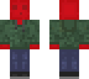 red slime with green hoodie