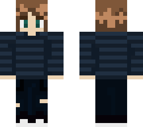 -blue sweater