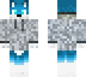 blue furry wolf (no tail)