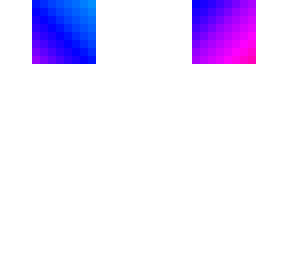 blue to purple starter head