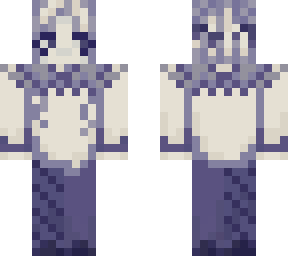 clown skin blue and white w/ bows??