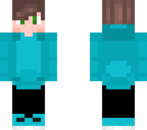 cyan hoodie