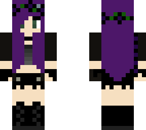 edit- purple hair goth