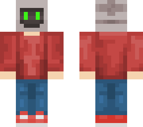 red guy, but with a robot head