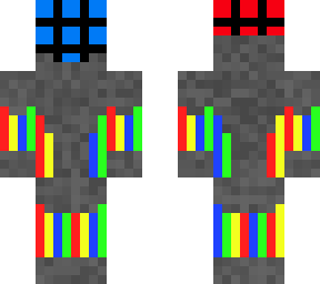 rubix cube piloting robotic body