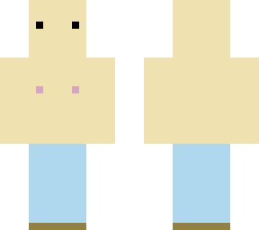 shirtless bald guy
