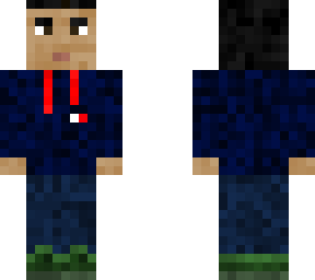 sudadera azul sin barba
