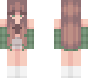 brown hair green eye girl