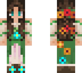 girl with  lots oflowers