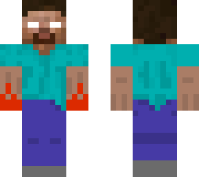 herobrine with firey hands