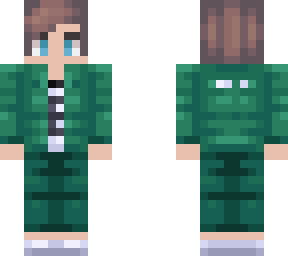 my minecraft character but in squid game outfit