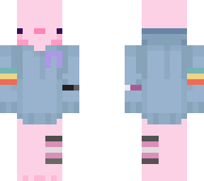 pan, ace, demigirl thecno support axolotl skin - not mine