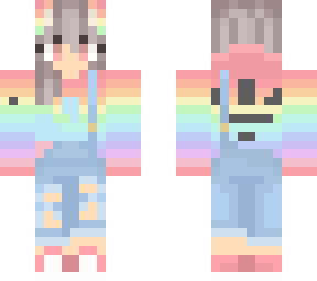 rainbow clothes girl