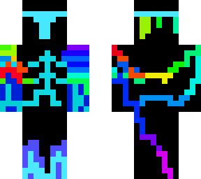 rainbow futuristic soldier